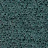 Teal-green woven fabric texture with nubby, irregular fibers and matte finish; sample labeled “swan > fabric > extra 830”.